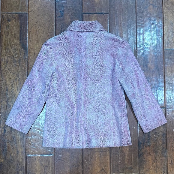 Pink leather jacket - Picture 5 of 6